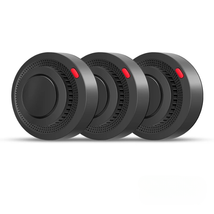 Smart WiFi Smoke & Heat Detector with Loud 85dB Alarm – Compact App-Connected Fire Alarm for Home Safety