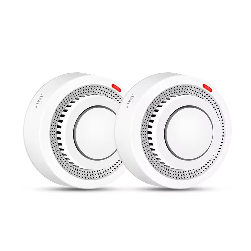 Smart WiFi Smoke & Heat Detector with Loud 85dB Alarm – Compact App-Connected Fire Alarm for Home Safety