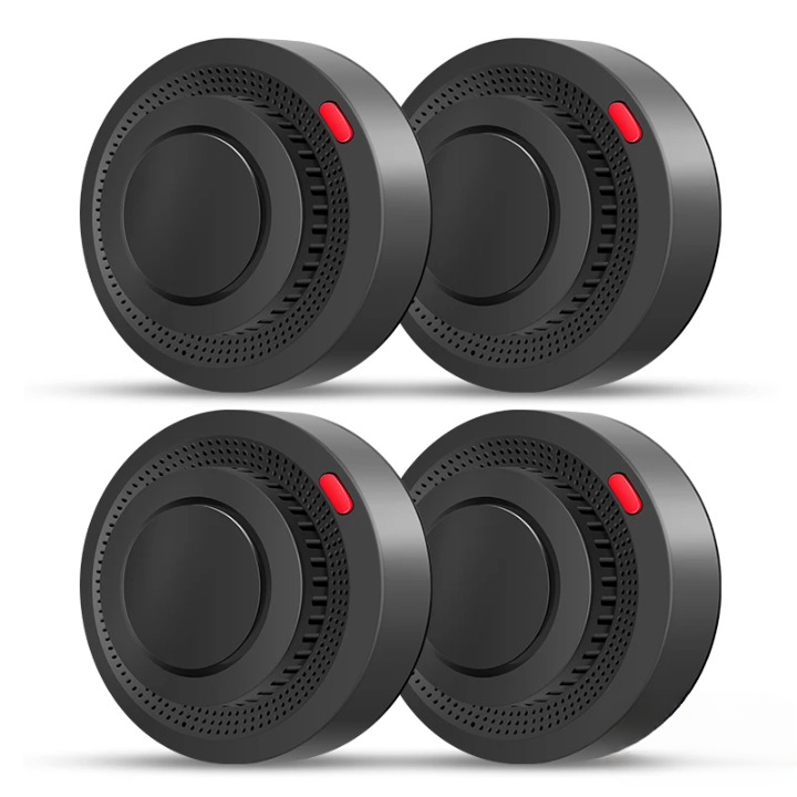 Smart WiFi Smoke & Heat Detector with Loud 85dB Alarm – Compact App-Connected Fire Alarm for Home Safety