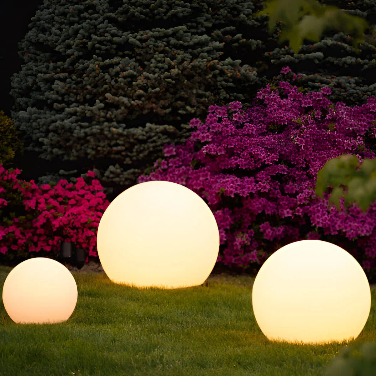 Waterproof Solar LED Garden Light | Outdoor Globe Sphere Path Lamp