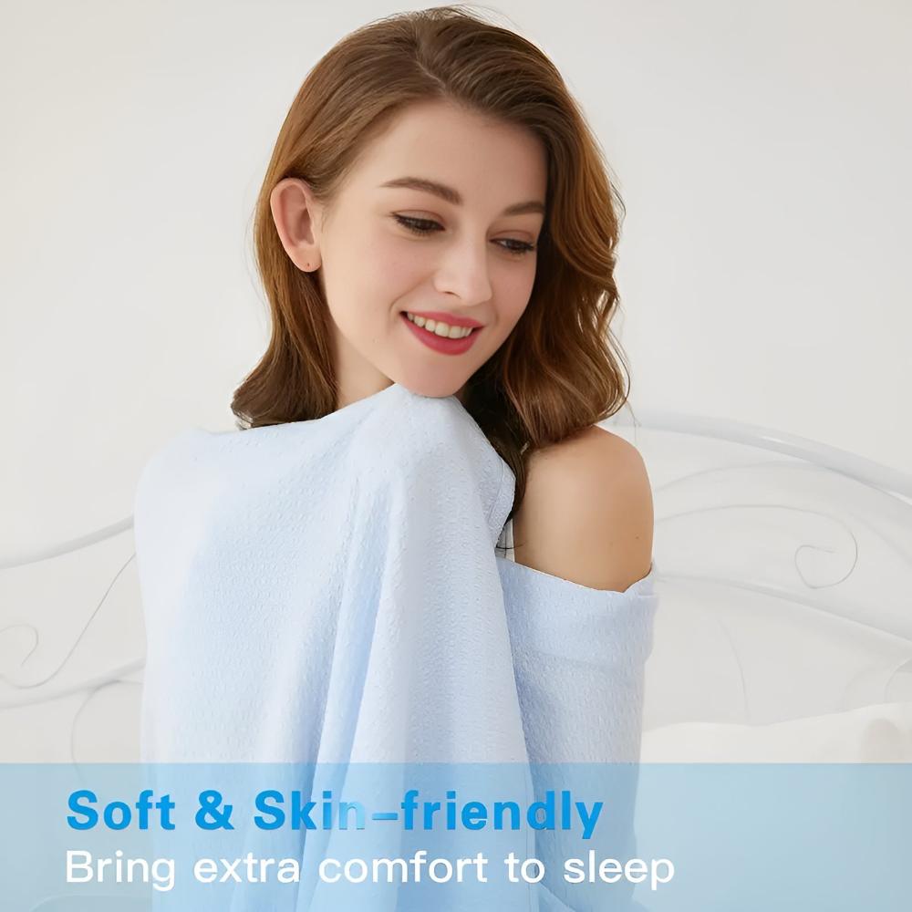 Summer Breeze Bamboo Cooling Blanket – Lightweight Breathable Bed Throw for Hot Sleepers & Warm Nights