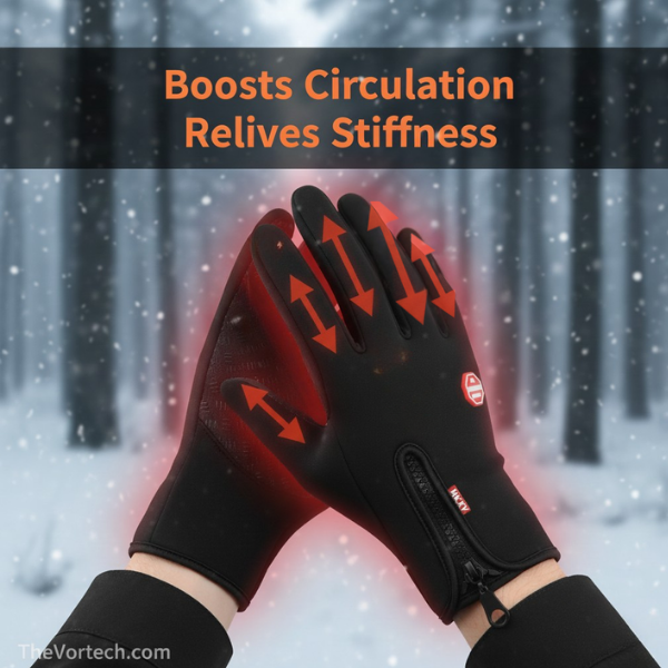 Waterproof Heated Gloves for Men & Women | Touchscreen Compatible for Skiing, Cycling & Winter