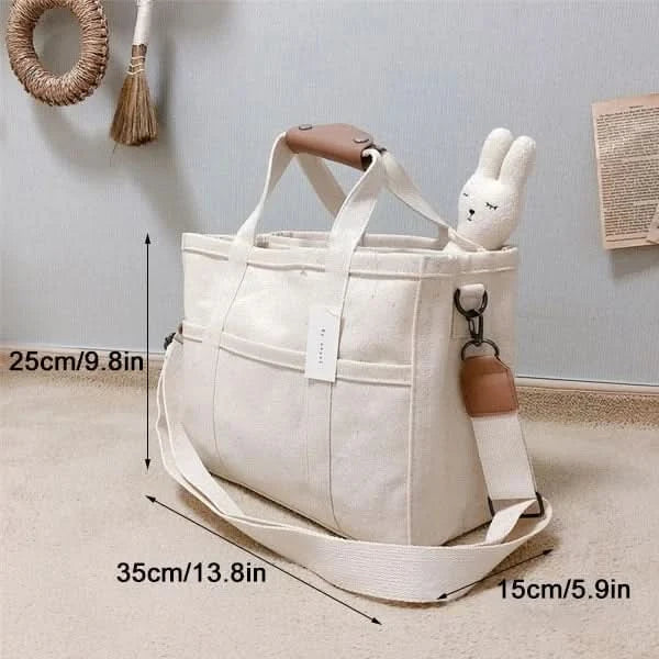 ToteChic Spacious Canvas Tote Bag – Durable Everyday Shoulder Bag with Comfortable Handles for Work & Shopping