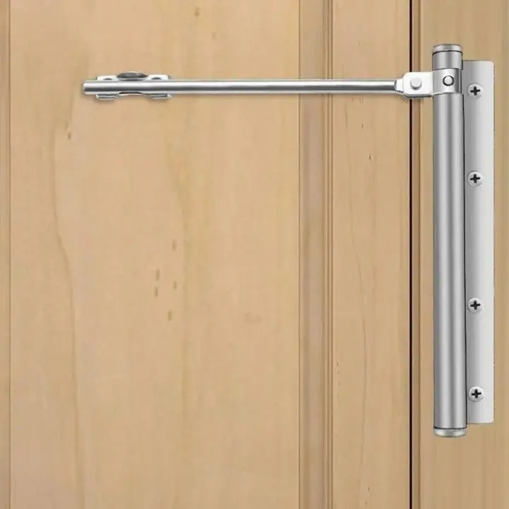 Stainless Steel Automatic Door Closer | Quiet Soft-Close Hinge