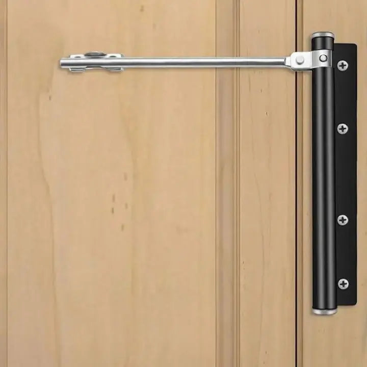 Stainless Steel Automatic Door Closer | Quiet Soft-Close Hinge