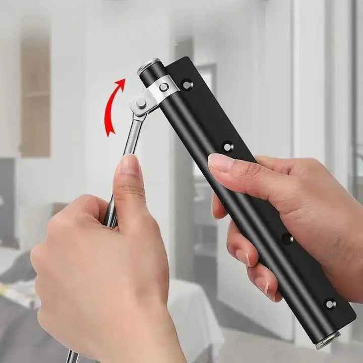 Stainless Steel Automatic Door Closer | Quiet Soft-Close Hinge