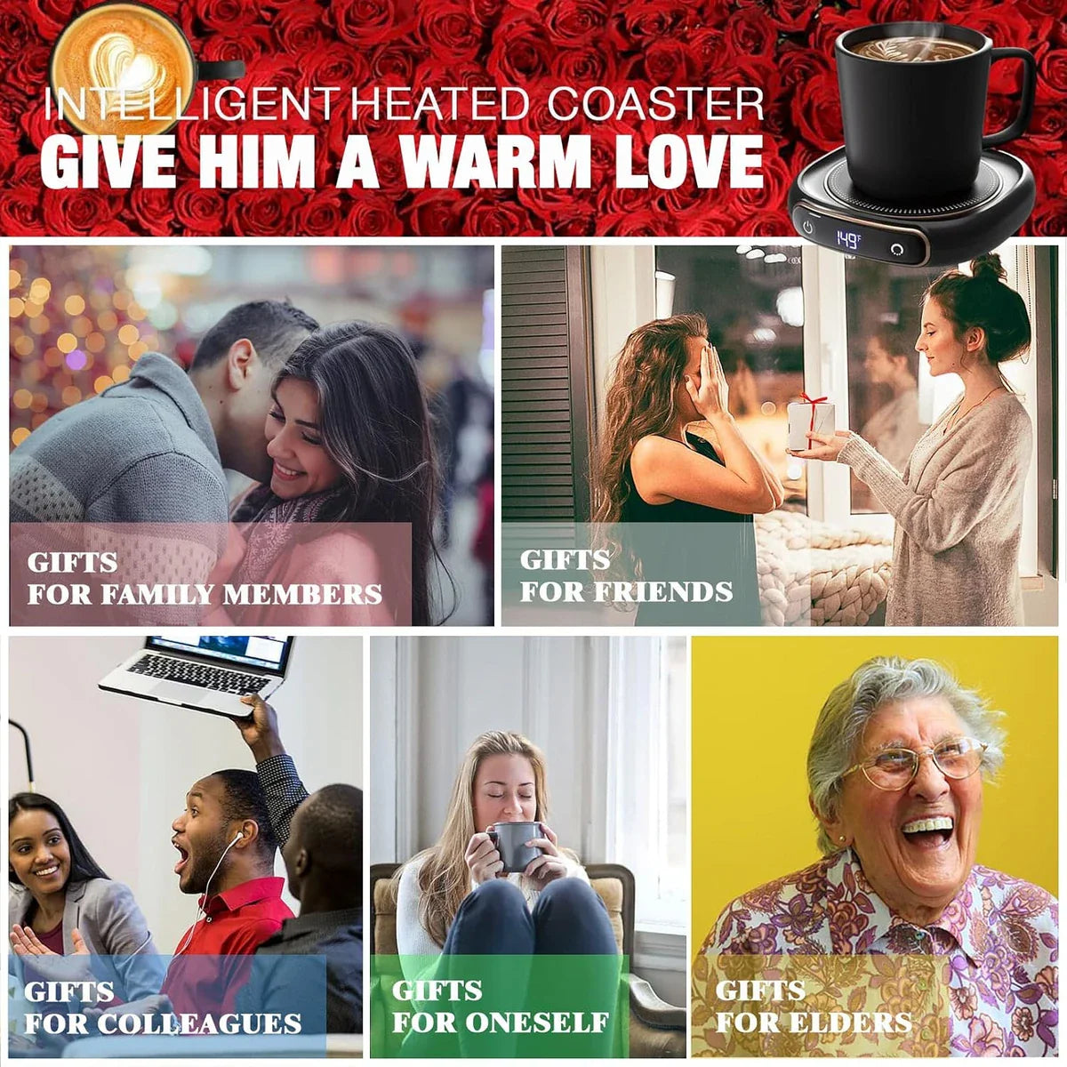 WarmDestik | Compact Smart USB Coffee Warmer Pad with Safety Timer