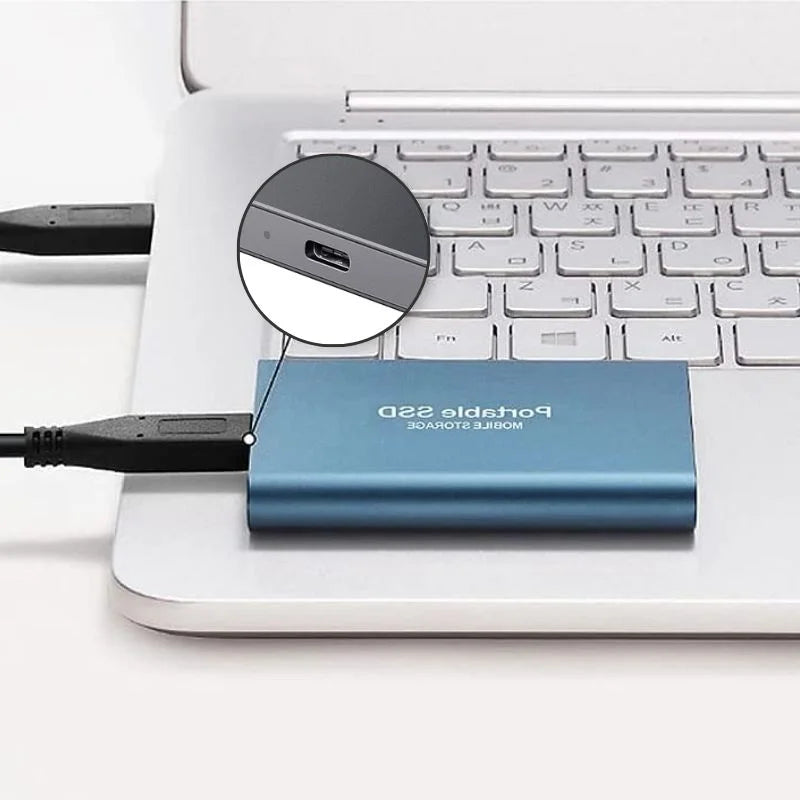Portable External SSD Drive | Aluminum High-Speed Solid State Storage