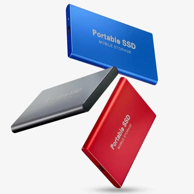 Portable External SSD Drive | Aluminum High-Speed Solid State Storage