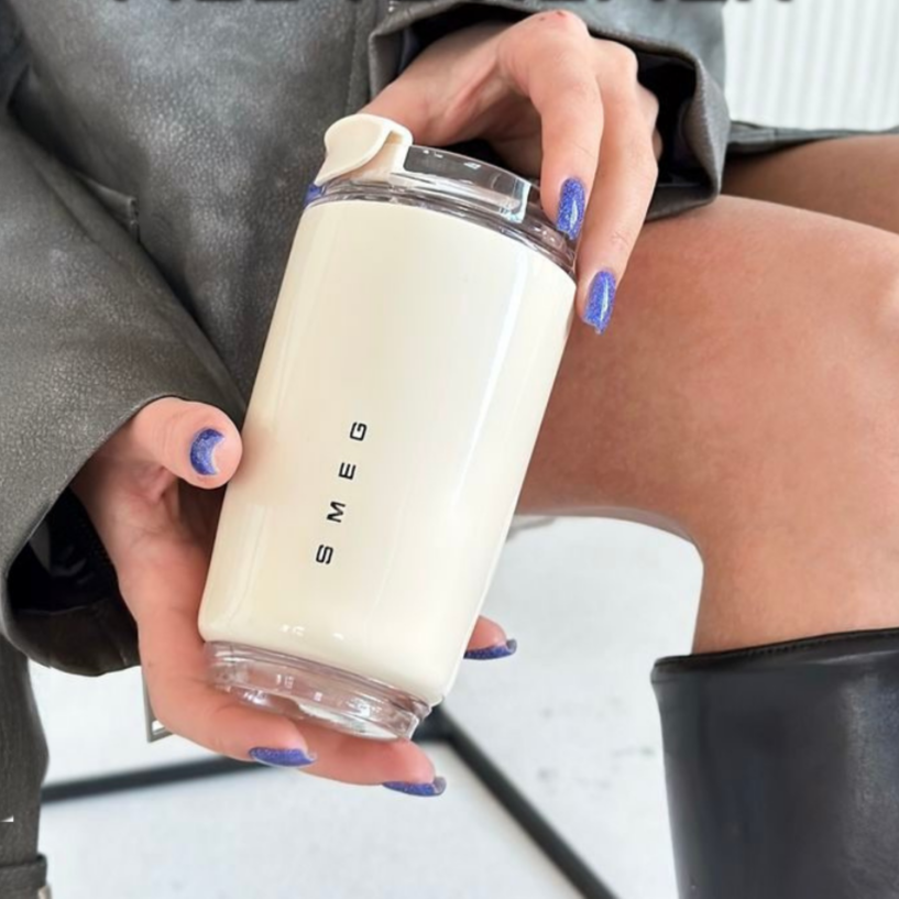 Elegant Stainless Steel Thermal Travel Mug – 500ml Insulated Reusable Cup for Hot & Cold Drinks