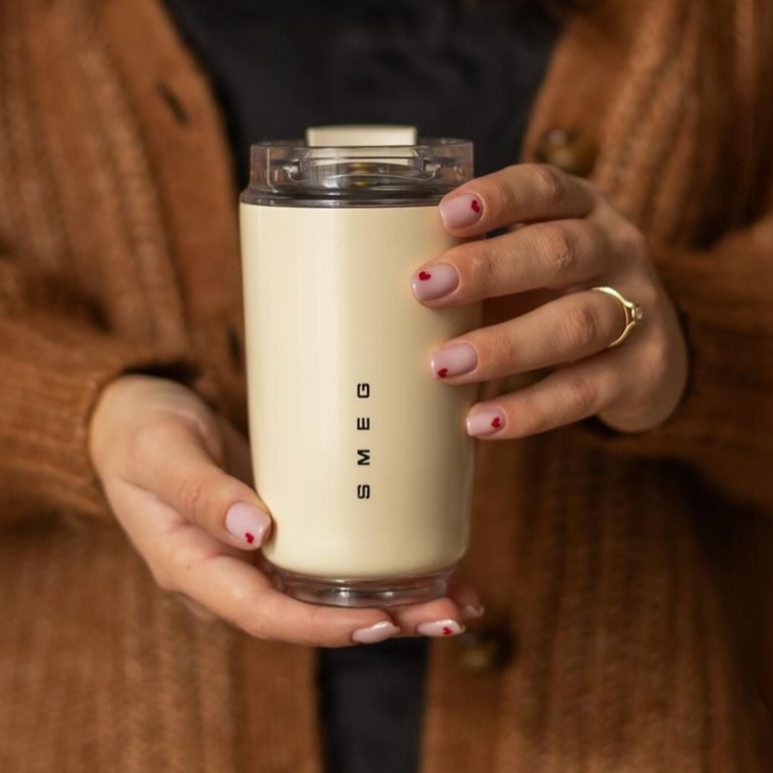 Elegant Stainless Steel Thermal Travel Mug – 500ml Insulated Reusable Cup for Hot & Cold Drinks