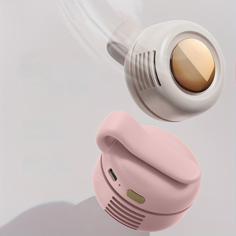 Portable Rechargeable Clip Fan, 3-Speed Mini Cordless Desk Fan