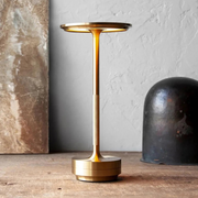 Cordless LED Table Lamp | Rechargeable Metal Desk Light & Touch Dimmer
