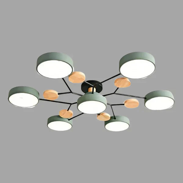 Scandinavian Branched LED Chandelier for Modern Home Lighting