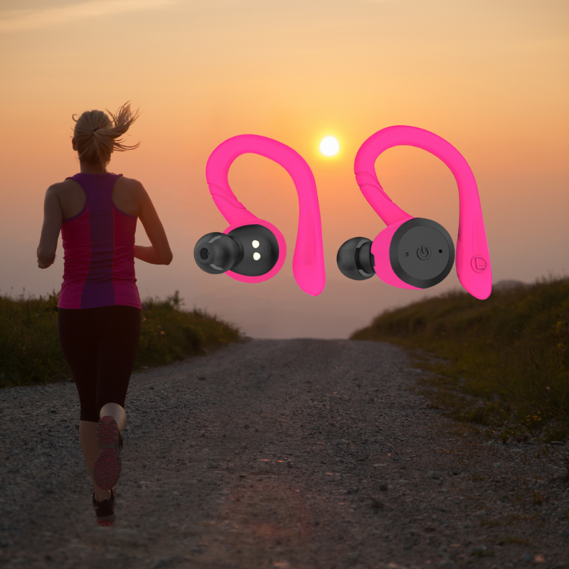 Vega Waterproof Wireless Sport Earbuds – 20 Hours Playtime | Bluetooth 5.0, IPX7 for Swimming & Fitness