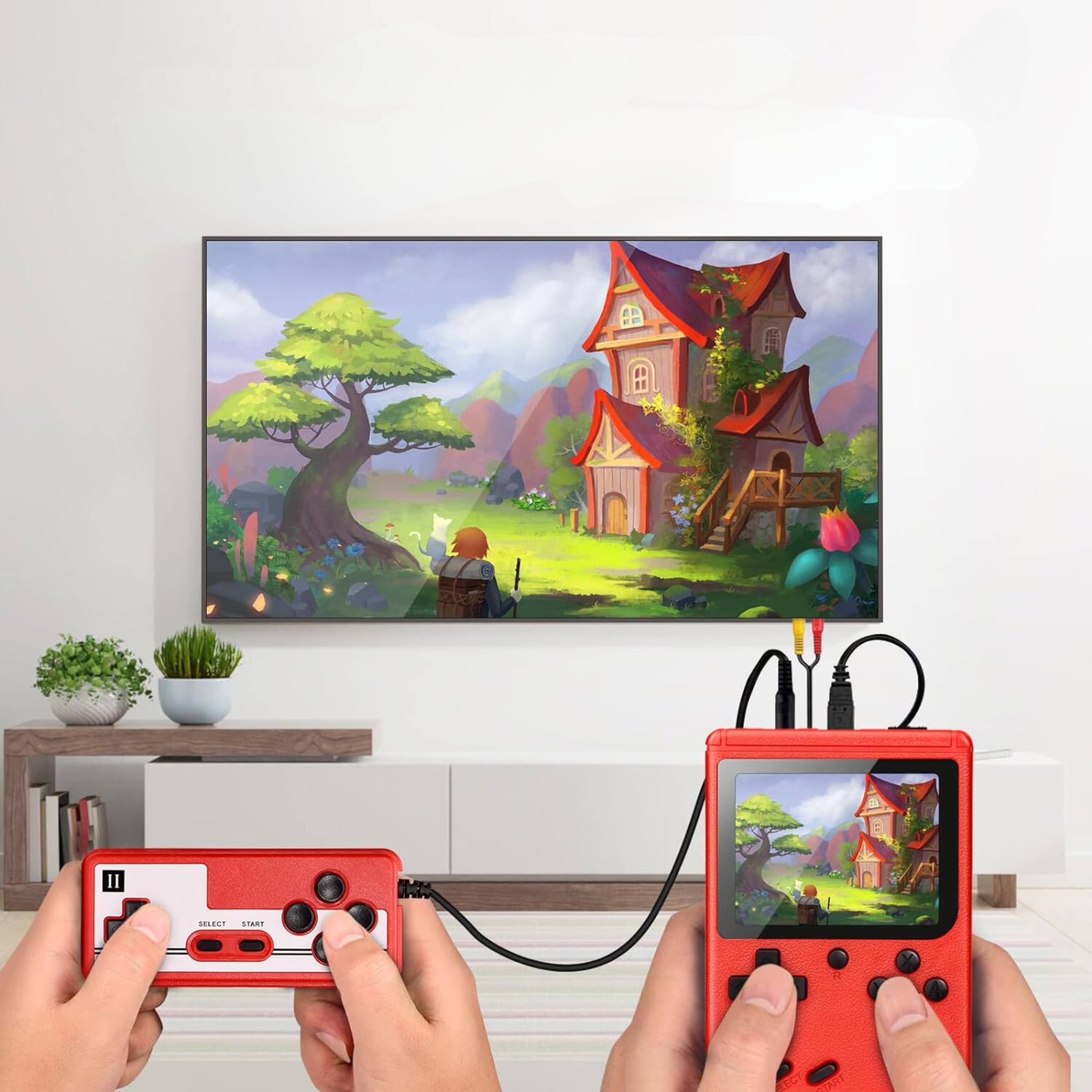 Handheld Retro Game Console | Portable Classic Player with 400 Built-in Games