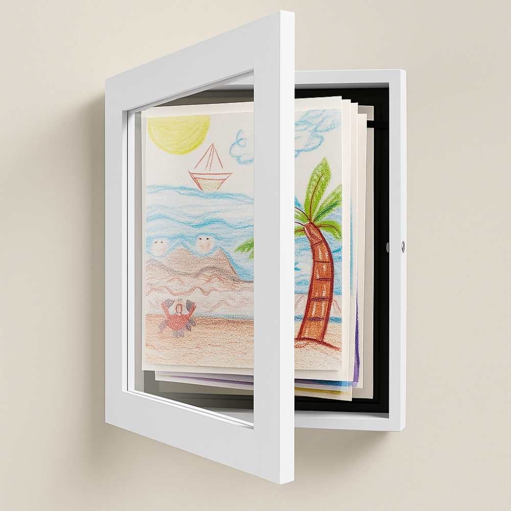ArtNest | Kids Drawing Storage Frame and Wall Art Photo Display
