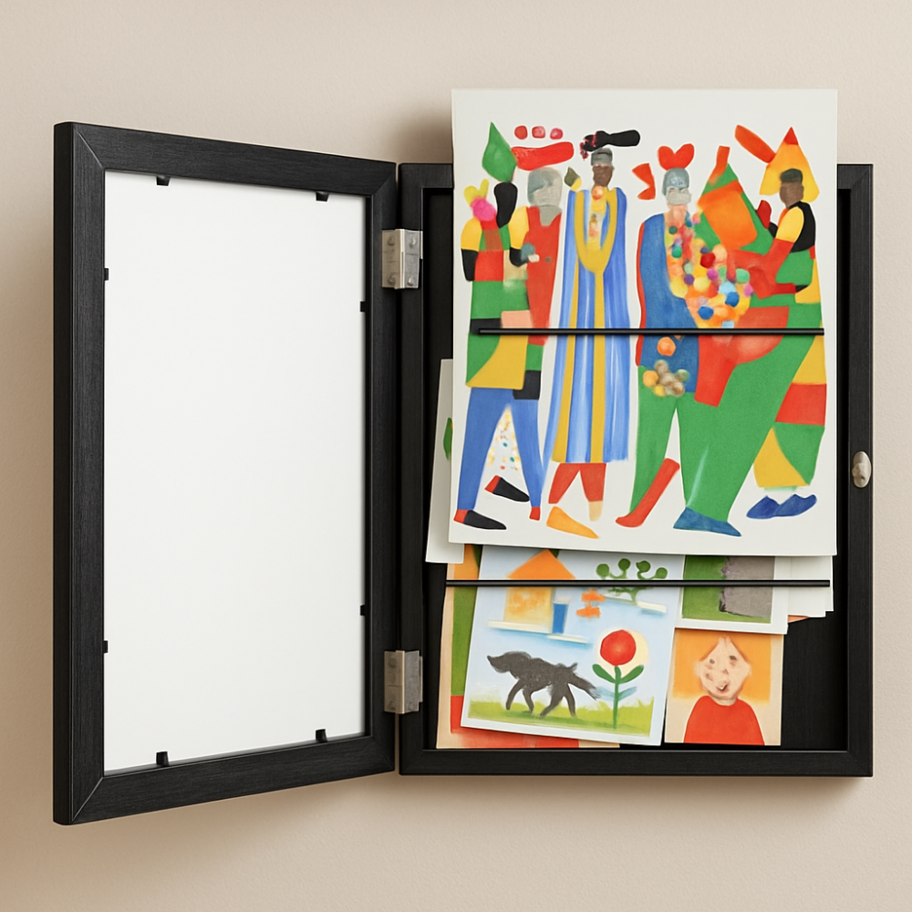 ArtNest | Kids Drawing Storage Frame and Wall Art Photo Display