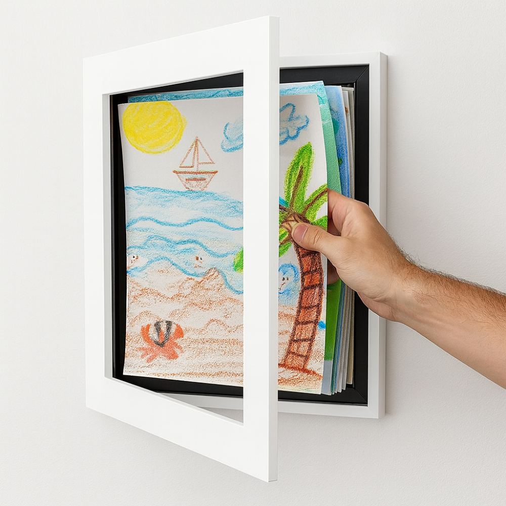 ArtNest | Kids Drawing Storage Frame and Wall Art Photo Display