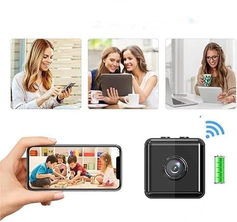 Wireless WiFi Security Camera, 1080p Mini, Indoor/Outdoor, Motion Detection & Night Vision