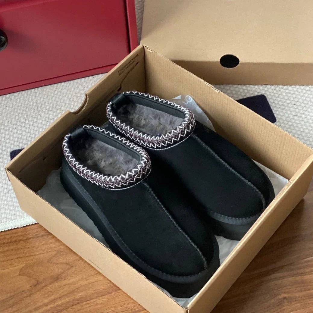 Women's Ultra Mini Platform Boots, Fur Lined Winter Ankle Booties