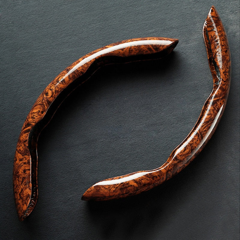 AutoElegance | Stylish Non-Slip Universal Wood Grain Steering Wheel Cover