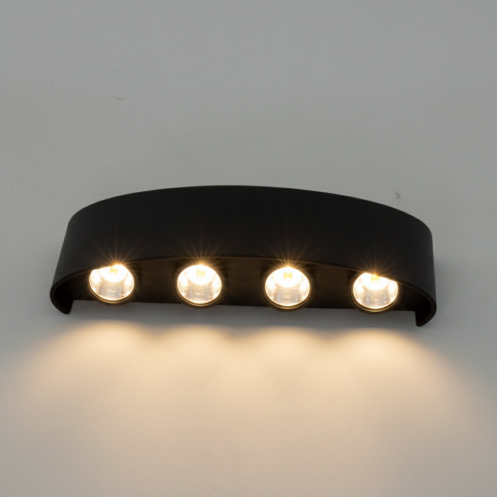 Outdoor LED Wall Light for Weatherproof Illumination - Modern Exterior Sconce for Patios, Doors and Walls