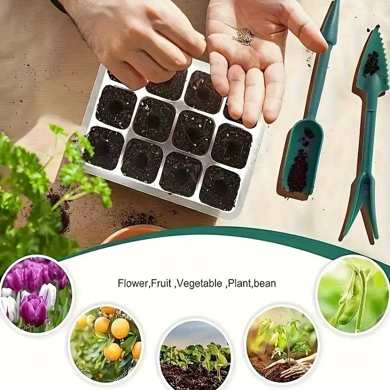 Indoor Seed Starter Kit | LED Grow Light & Humidity Dome Tray (36-Cell)
