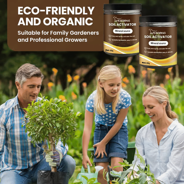 Soil Revitalizer & Conditioner | Organic Garden Plant Food (3 Pack)