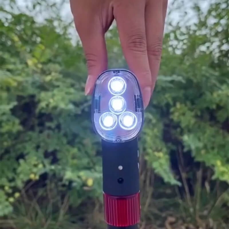 Smart Walking Cane with Automatic Fall Alarm – Adjustable LED Safety Cane for Seniors & Mobility Support