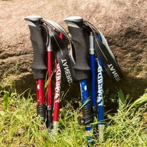 Folding Telescopic Trekking Poles | Adjustable Hiking Walking Sticks