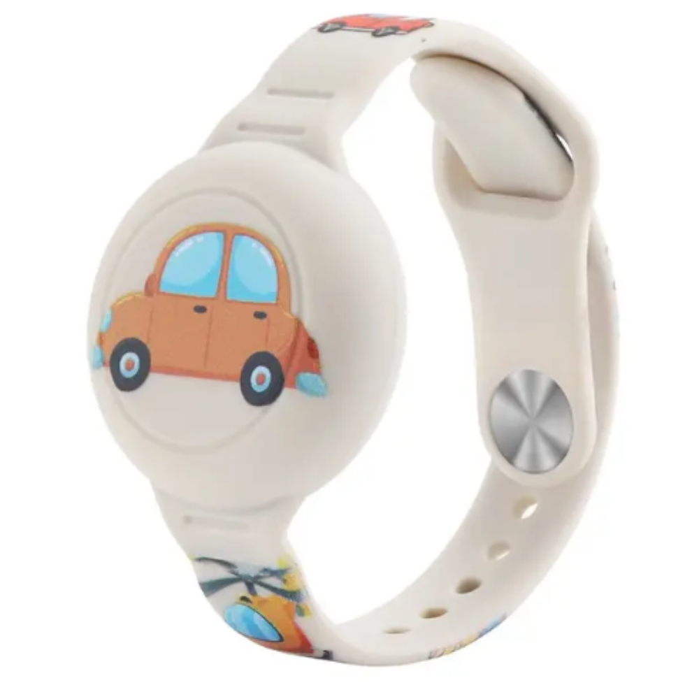 DinoTrack AirTag Armband Holder for Kids | GPS Tracker Safety Wristband