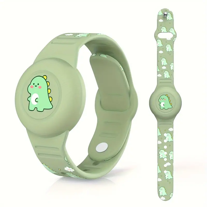 DinoTrack AirTag Armband Holder for Kids | GPS Tracker Safety Wristband