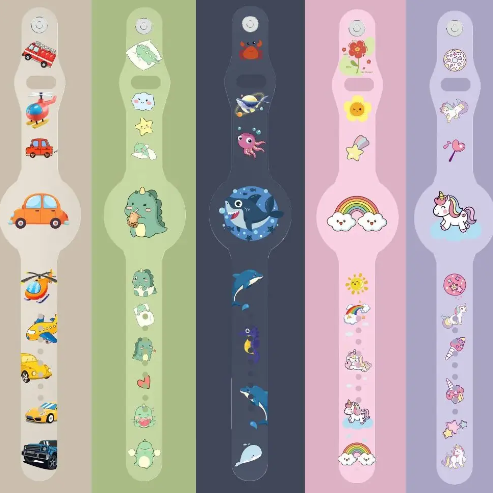 DinoTrack AirTag Armband Holder for Kids | GPS Tracker Safety Wristband