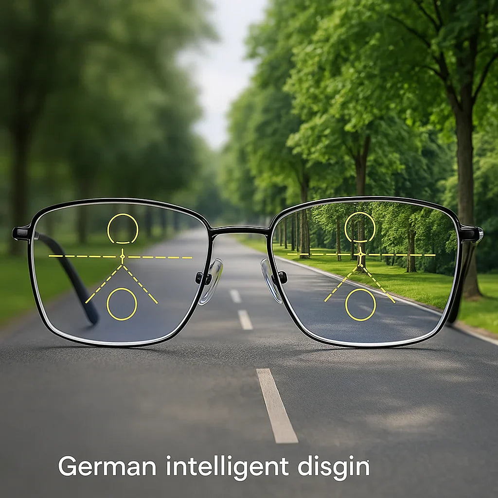 Progressive Multifocal Reading Glasses | German Design Bifocal Eyeglasses