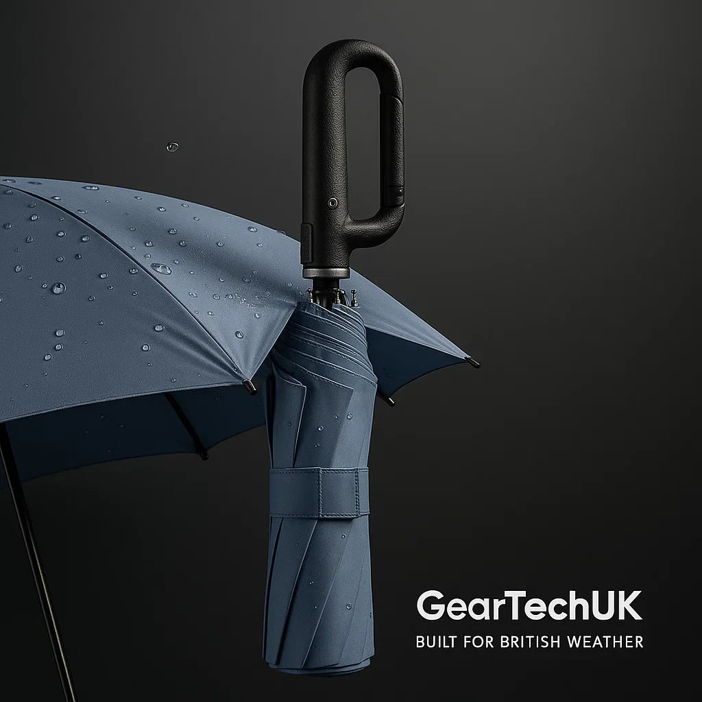 Windproof Automatic Folding Umbrella | Compact Travel Size, Heavy Duty