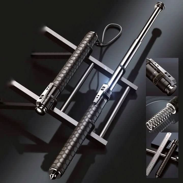 Telescopic Pop-Up Walking Cane | Adjustable Hiking Stick for Travel & Stability