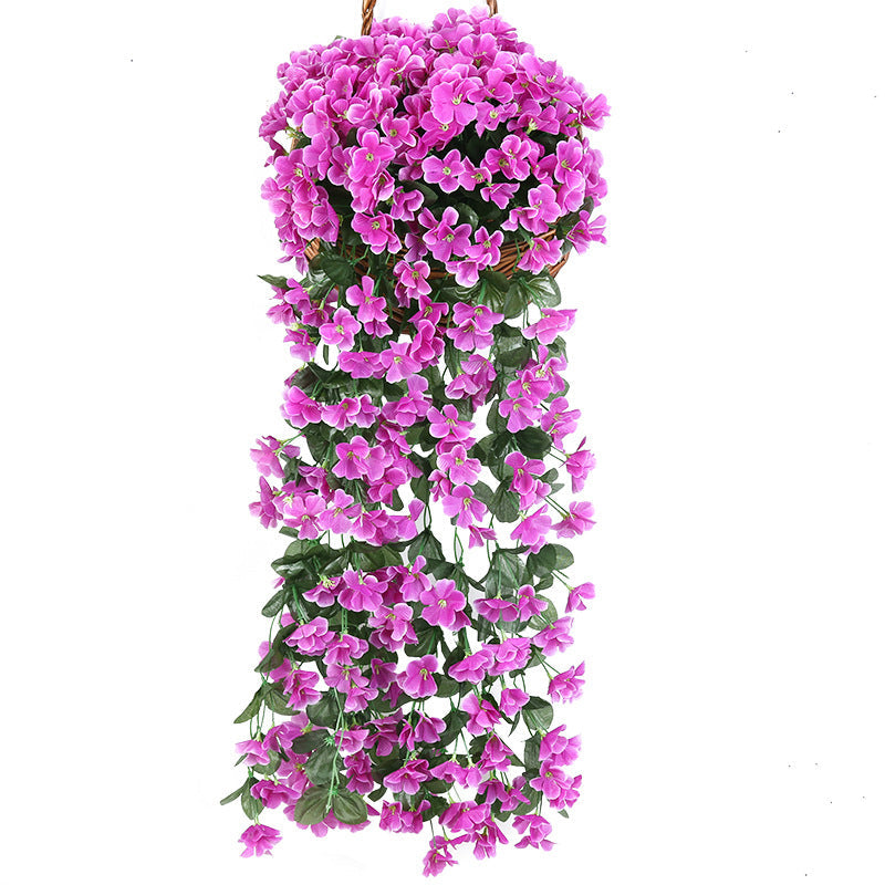 Artificial Hanging Orchid Silk Flower Bunch | Vibrant Faux Floral Garden Decor