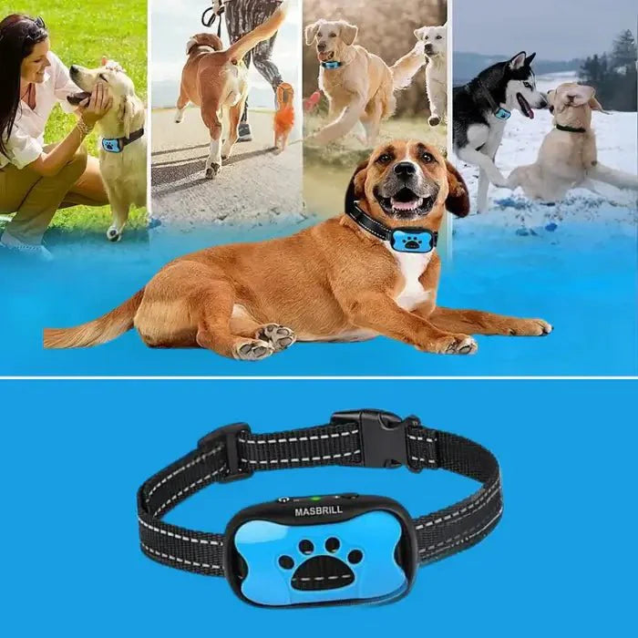 BarkTamer Pro Anti-Bark Collar - Gentle Vibration & Sound Training