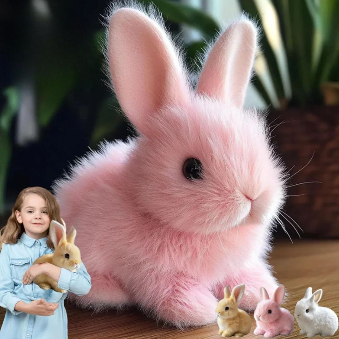Electronic Hopping Bunny Toy | Realistic Moving Rabbit Plush for Kids