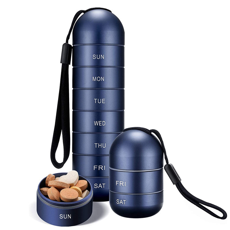 7-Day Weekly Pill Organizer | Portable Medicine & Vitamin Dispenser