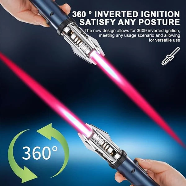 Tactical Windproof Jet Flame Lighter | Heavy Duty Torch for Security & EDC