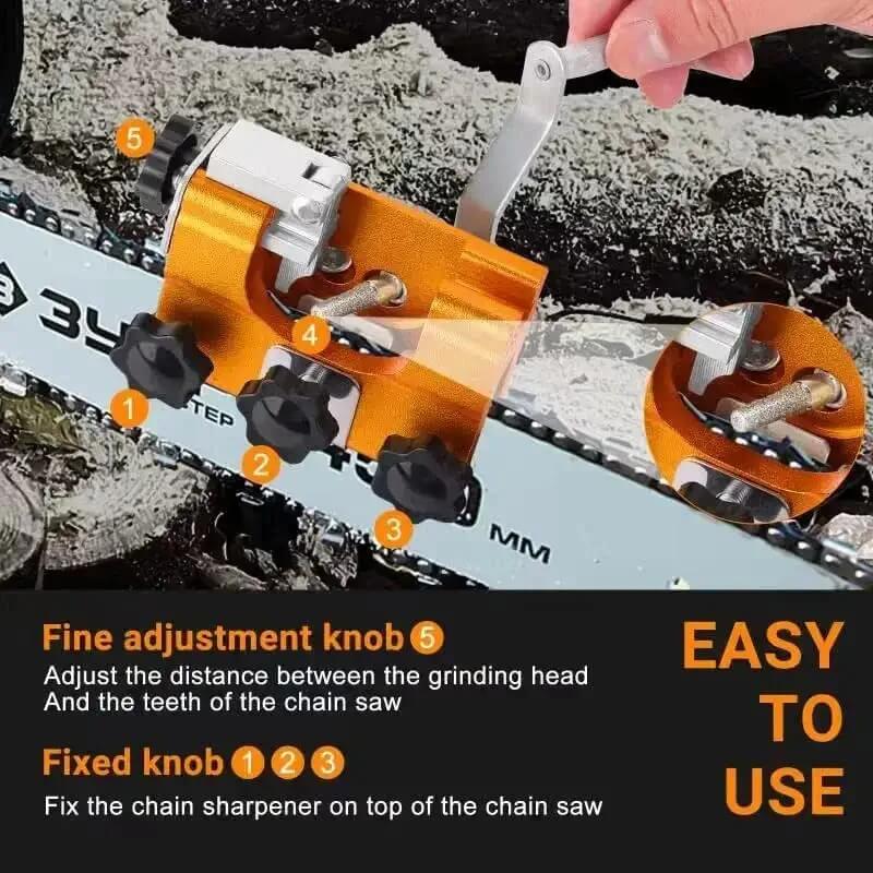 Precision Chainsaw Sharpening Jig Set | Adjustable Filing Guide Tool