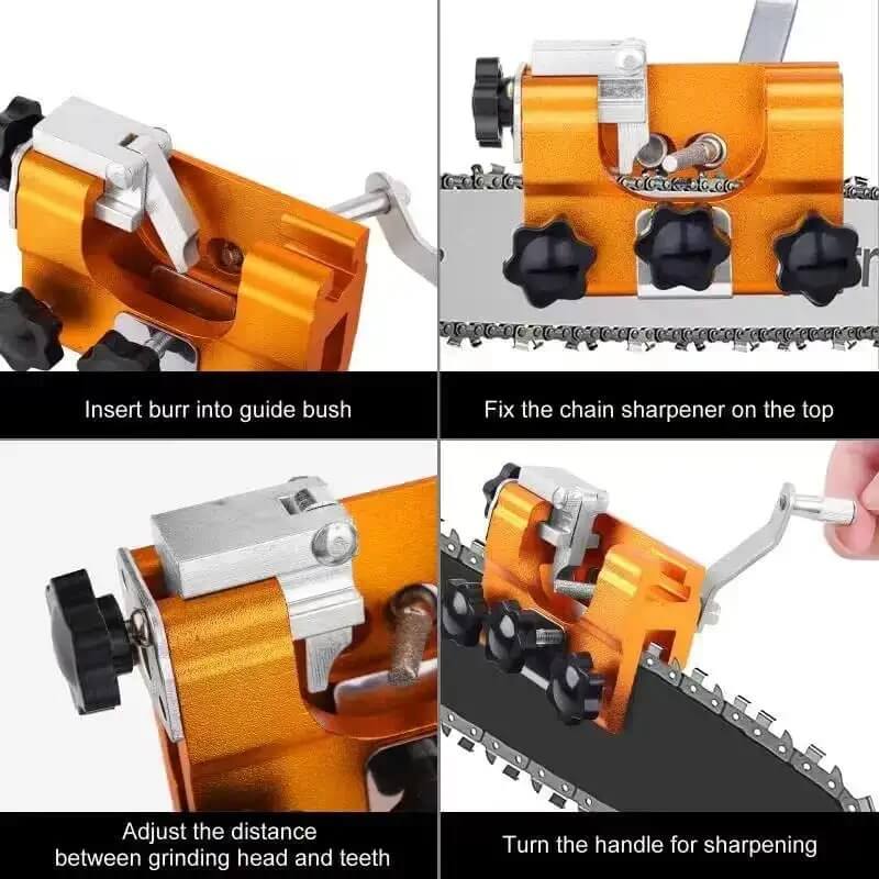 Precision Chainsaw Sharpening Jig Set | Adjustable Filing Guide Tool