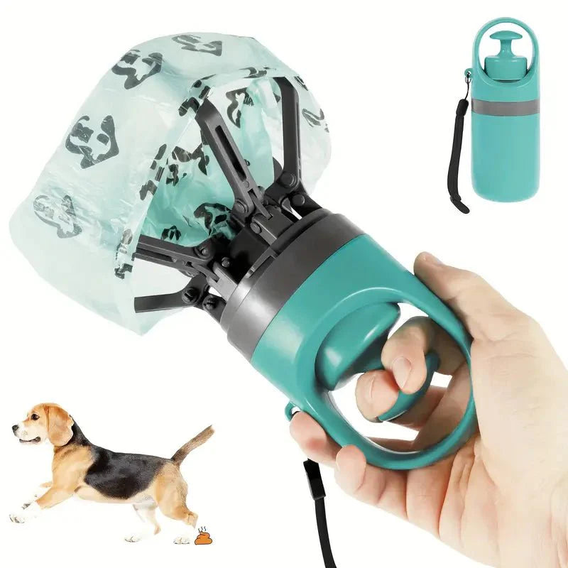 Long Handle Folding Pooper Scooper | Pet Waste Claw Cleaner