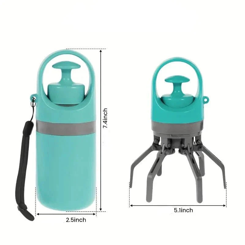 Long Handle Folding Pooper Scooper | Pet Waste Claw Cleaner