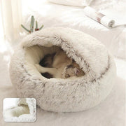 Calming Dog & Cat Bed for Anxiety | Washable Round Donut Nest