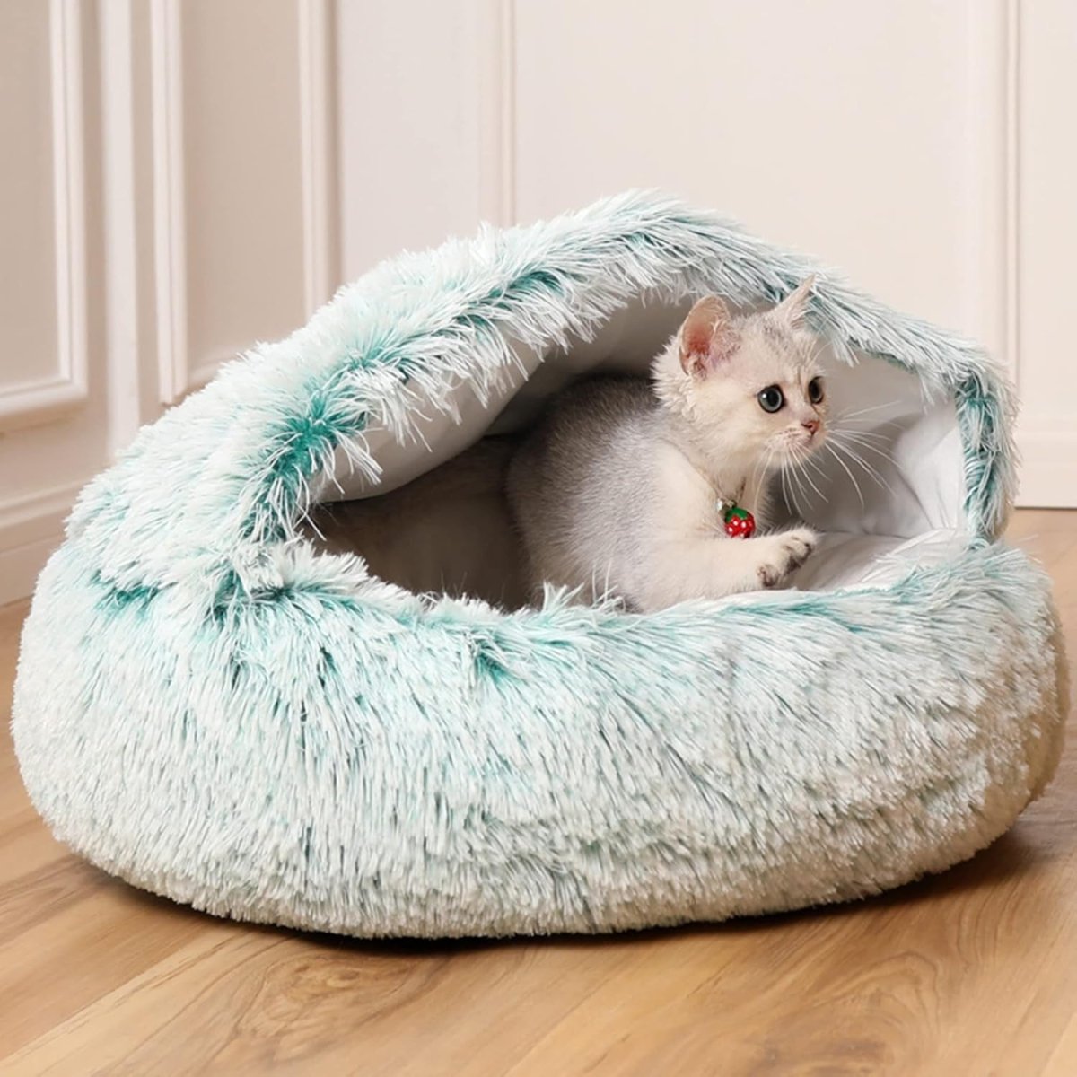 Calming Dog & Cat Bed for Anxiety | Washable Round Donut Nest
