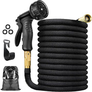 Expandable Flexible Garden Hose with Eight Function Spray Nozzle