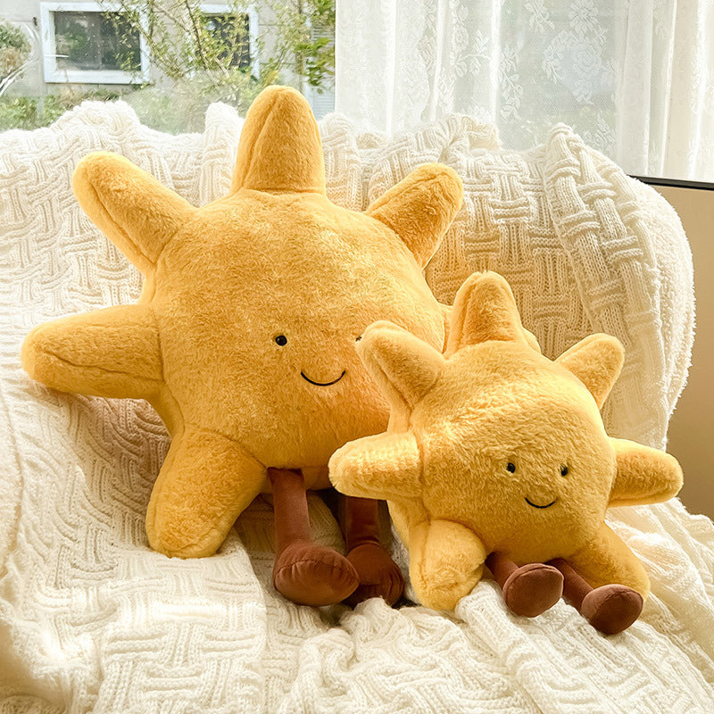 LunaSol | Velvety Soft Sun and Moon Plush Cushion for Nursery and Bedroom Decor